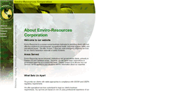 Desktop Screenshot of enviro-resourcescorporation.com